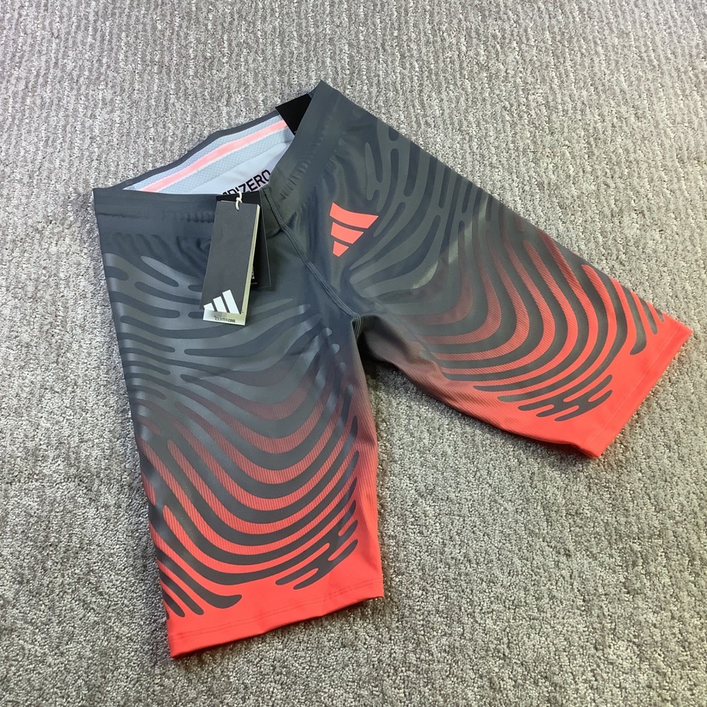 Adidas Adizero Pro Running Control Short Leggings Onix Solar Turbo Size S NWT